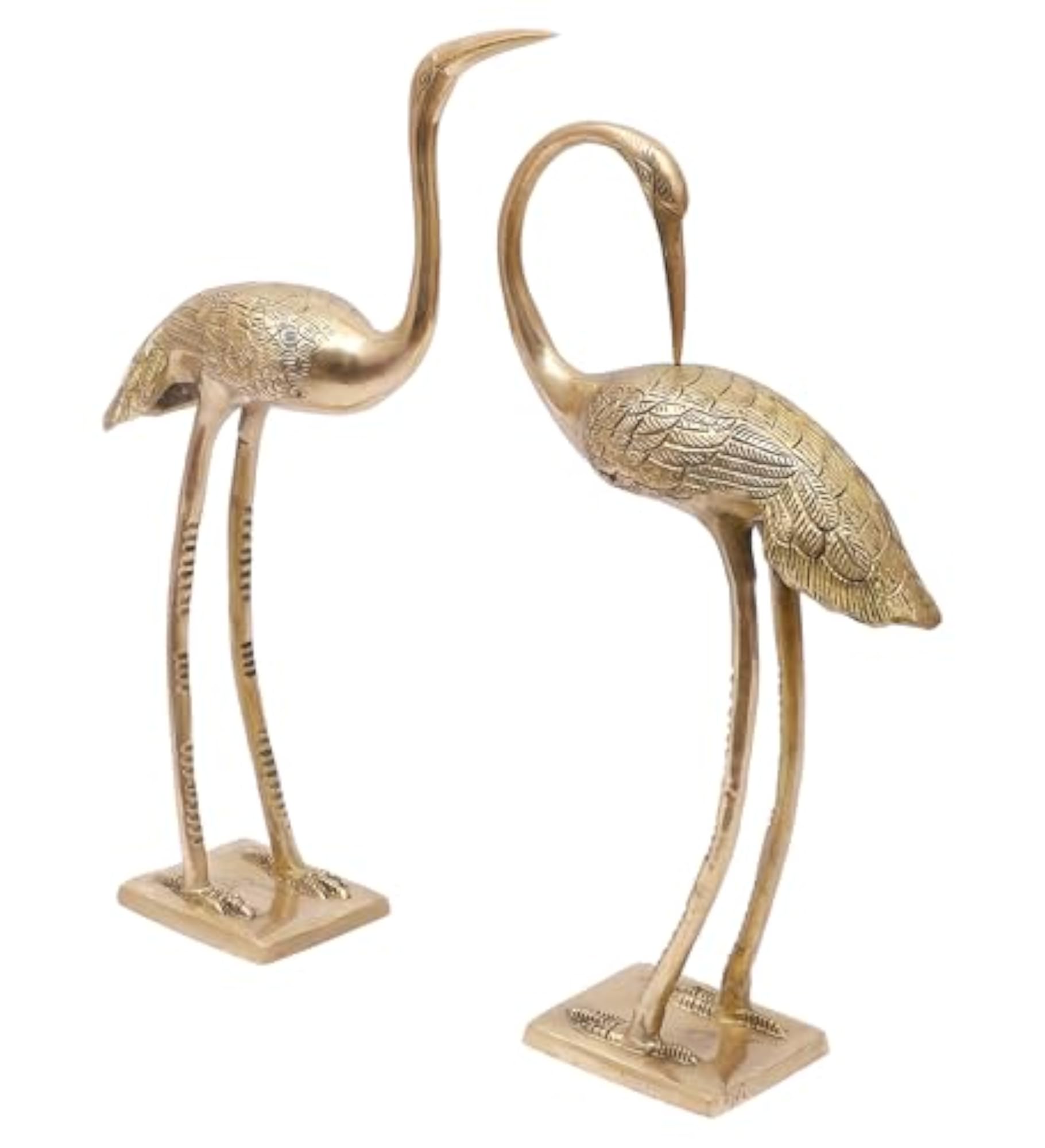 Brass Love Cranes Pair Showpiece